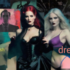 Gothic and Abstract Portraits of Two Women