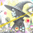 Vibrant Fantasy and Urban Landscape Artwork Description