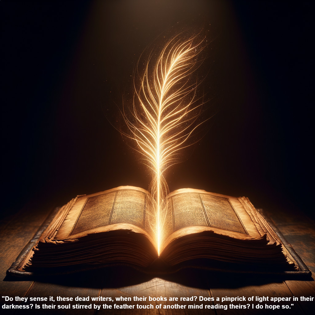 Vintage Book Emitting Golden Light on Dark Background