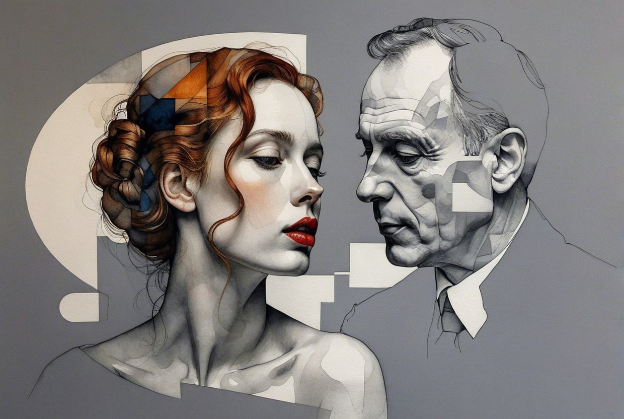 Contrast of Emotion in Figures with Geometric Shapes