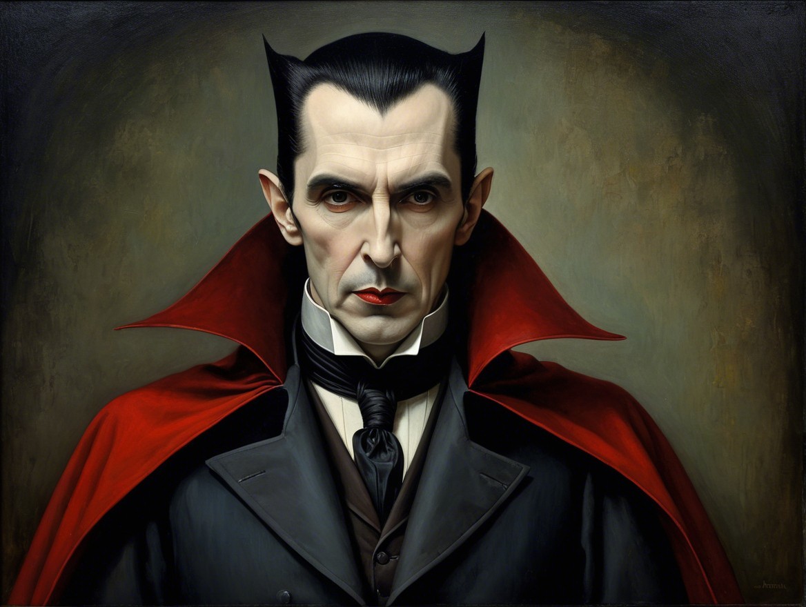 Gothic Portrait of a Nobleman in Victorian Attire