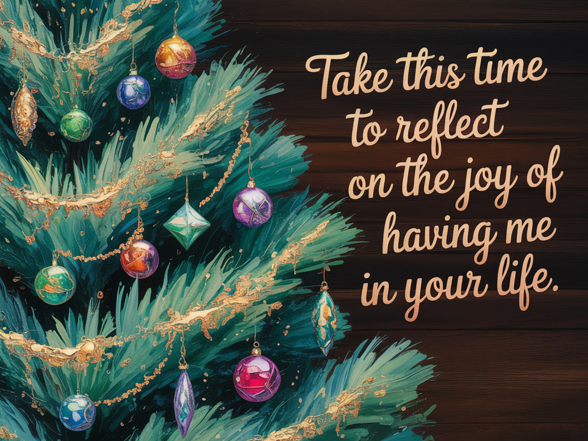 Teal Christmas Tree with Colorful Ornaments and Tinsel