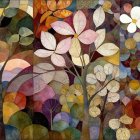 Vibrant Whimsical Landscape with Trees and Fruits