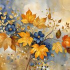 Impressionistic Halloween Landscape with Haunted Mansion