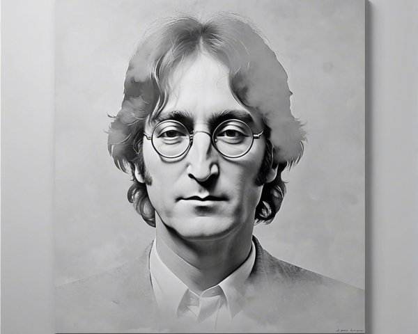 Monochromatic Portrait of a Serious Bespectacled Man
