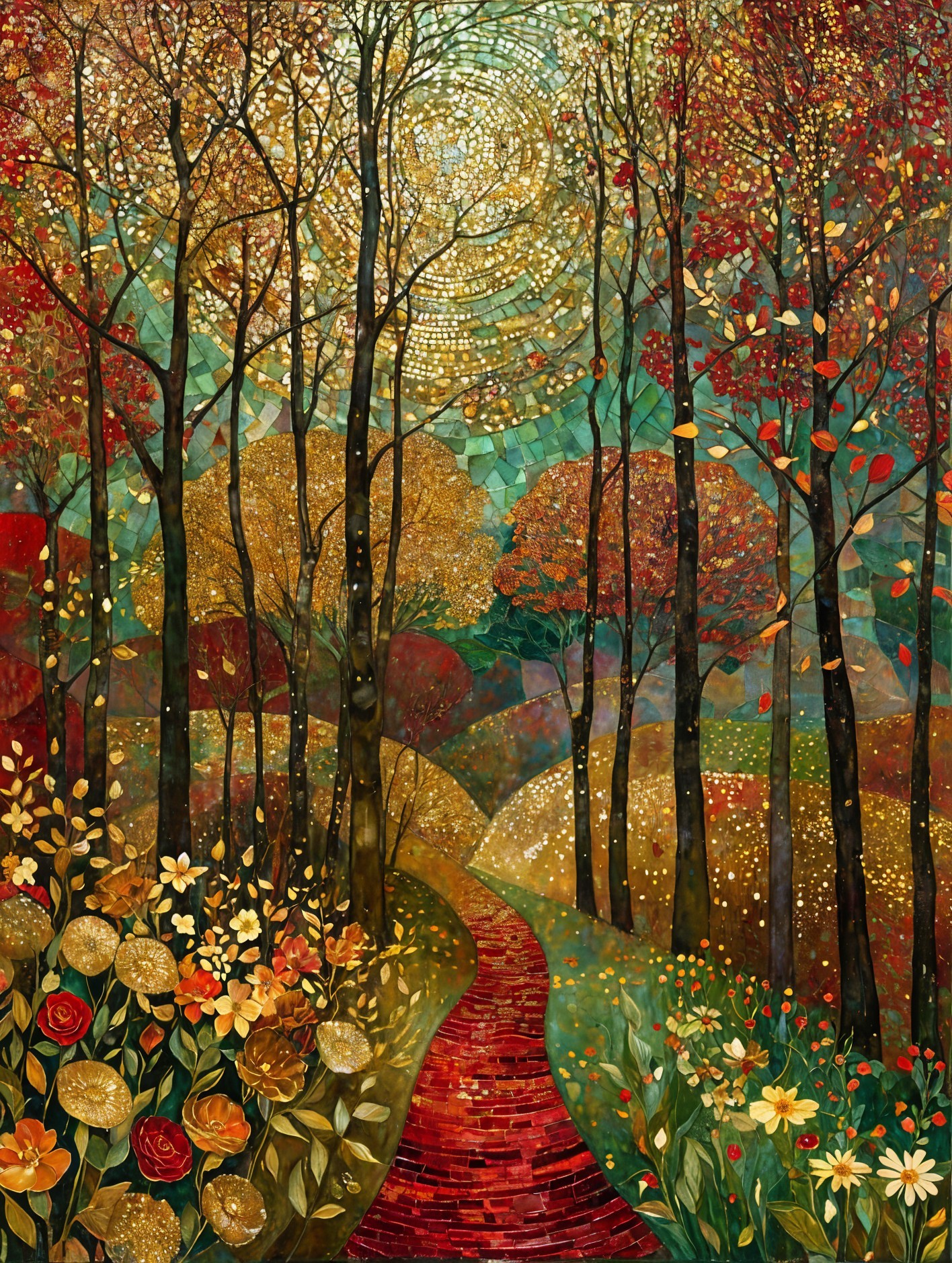 Enchanted Autumn Pathway 