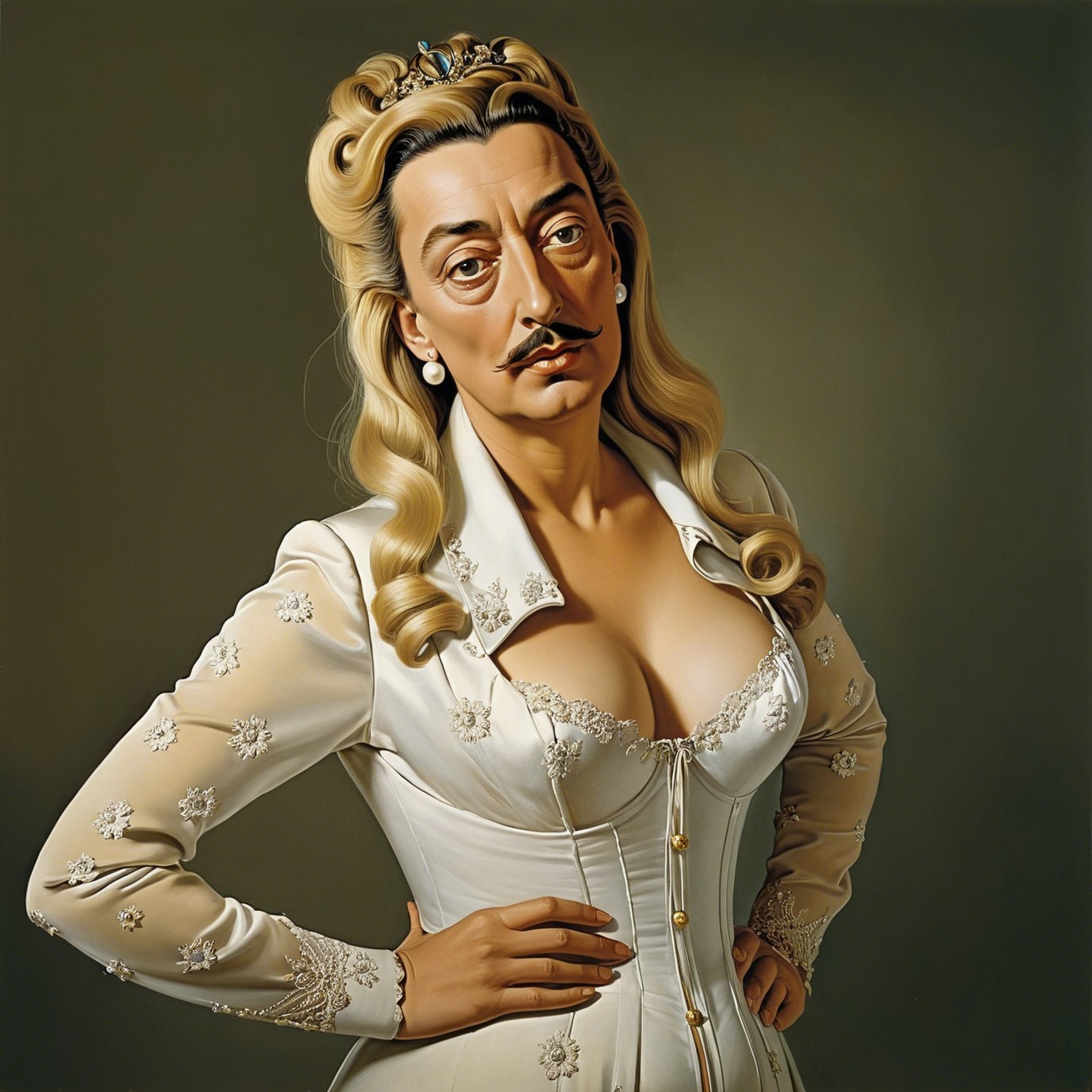 Dali Representation as a Woman in Elegant Attire