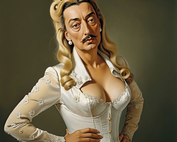 Dali Representation as a Woman in Elegant Attire