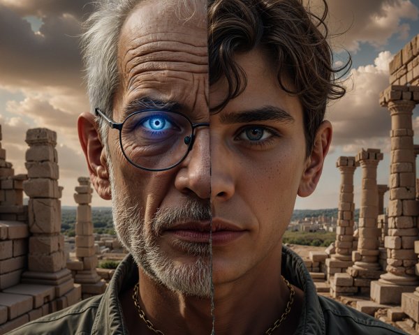 Split-Face Concept of Generational Connection in Ruins