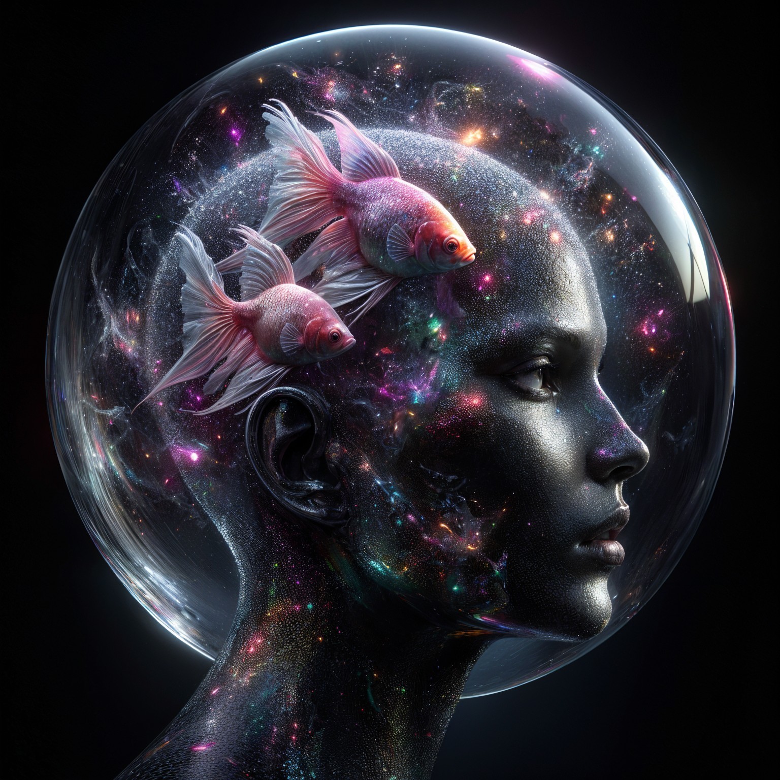 Profile of a Human Head in a Cosmic Bubble