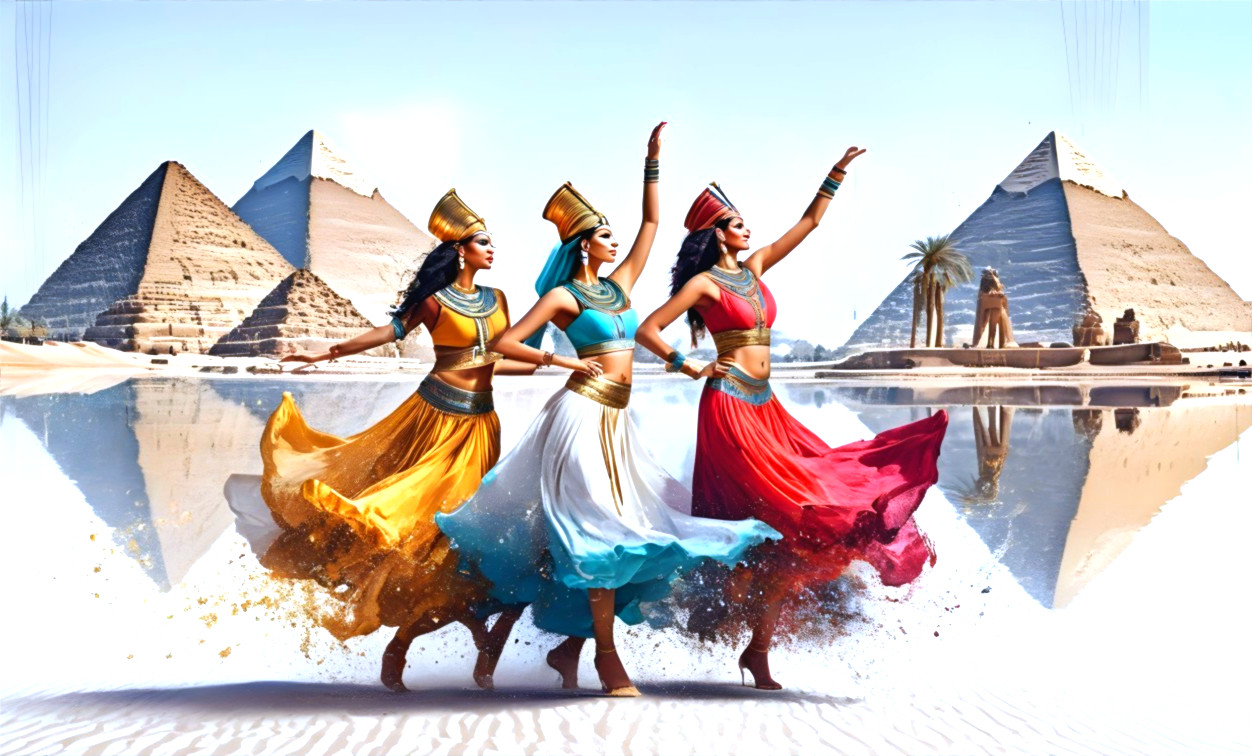 Elegant Dance Performance at Pyramids of Giza