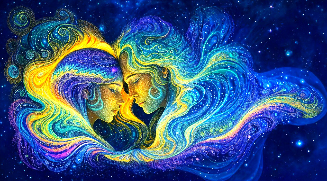 Intertwined Figures in Cosmic Colorful Harmony