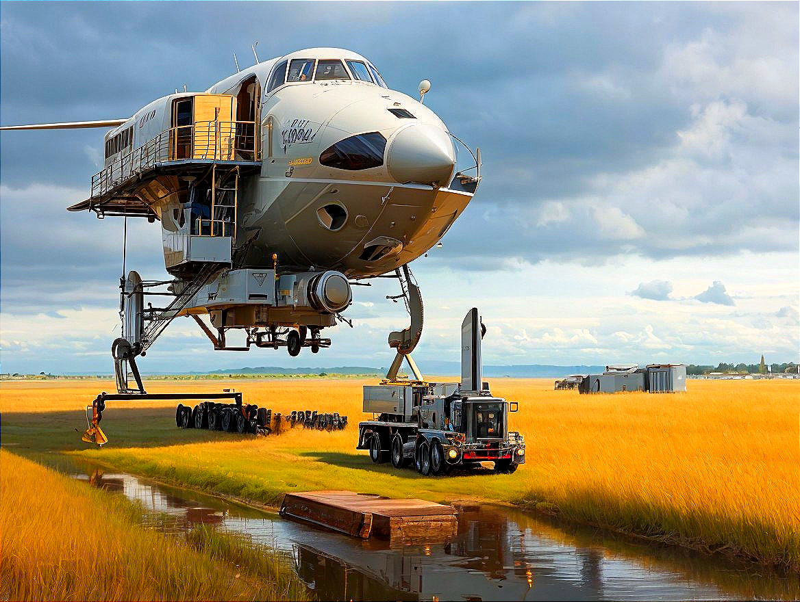 Innovative Bridge Transport of Aircraft Structure