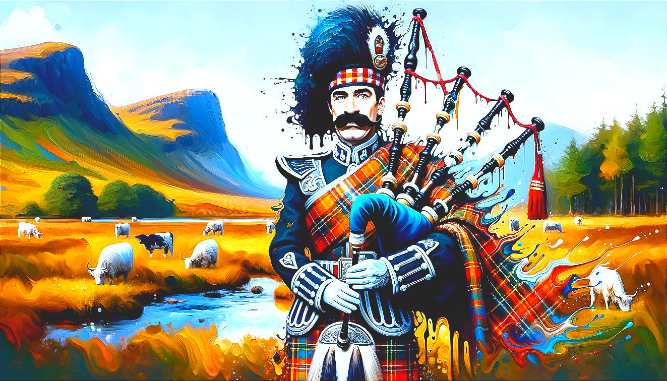 Highland Melodies: Bagpiper's Serenade