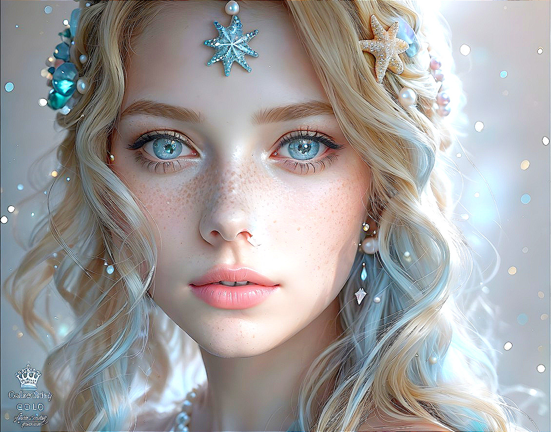 Enchanting Sea Goddess Portrait