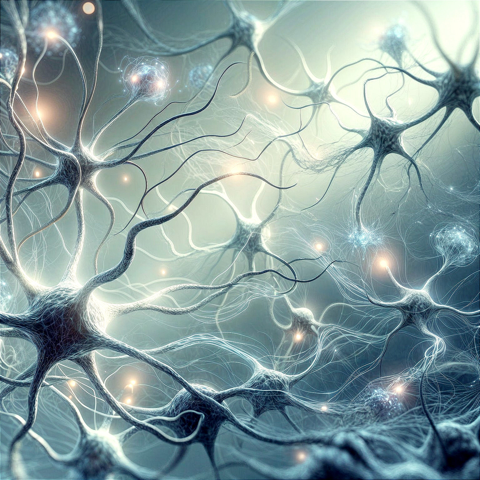 Intricate Neuron Network with Dendrites and Synapses
