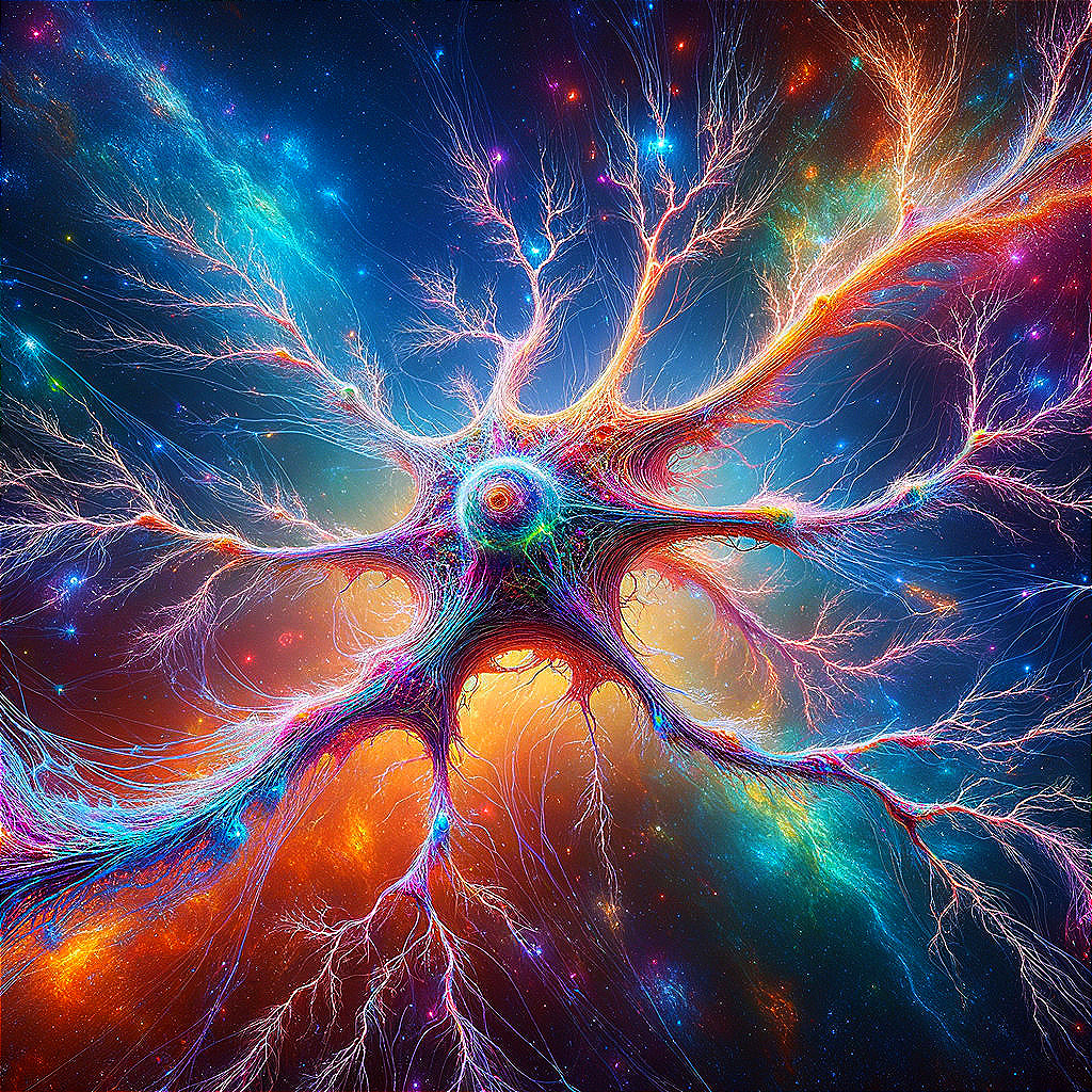 Neon Cosmic Neuron: A Psychedelic Journey