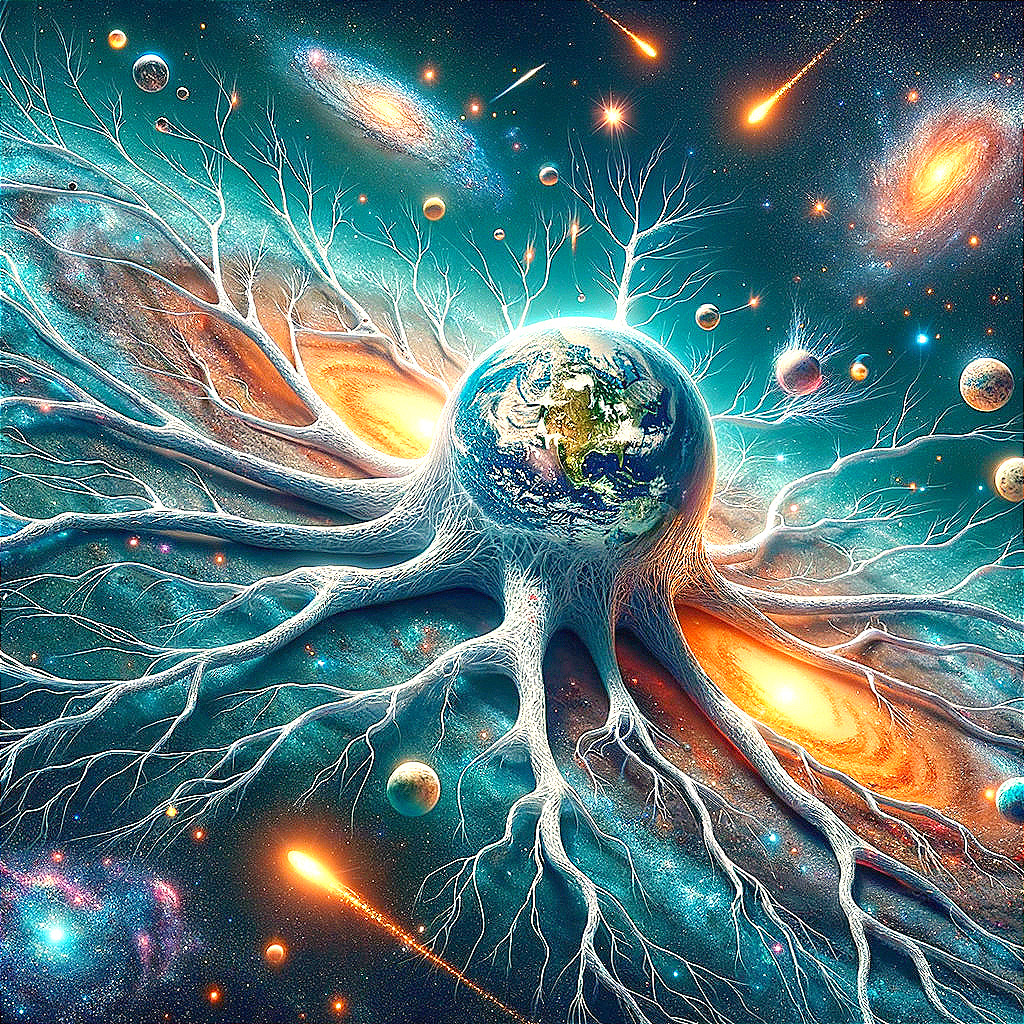 Cosmic Neuron: Earth's Intricate Connection