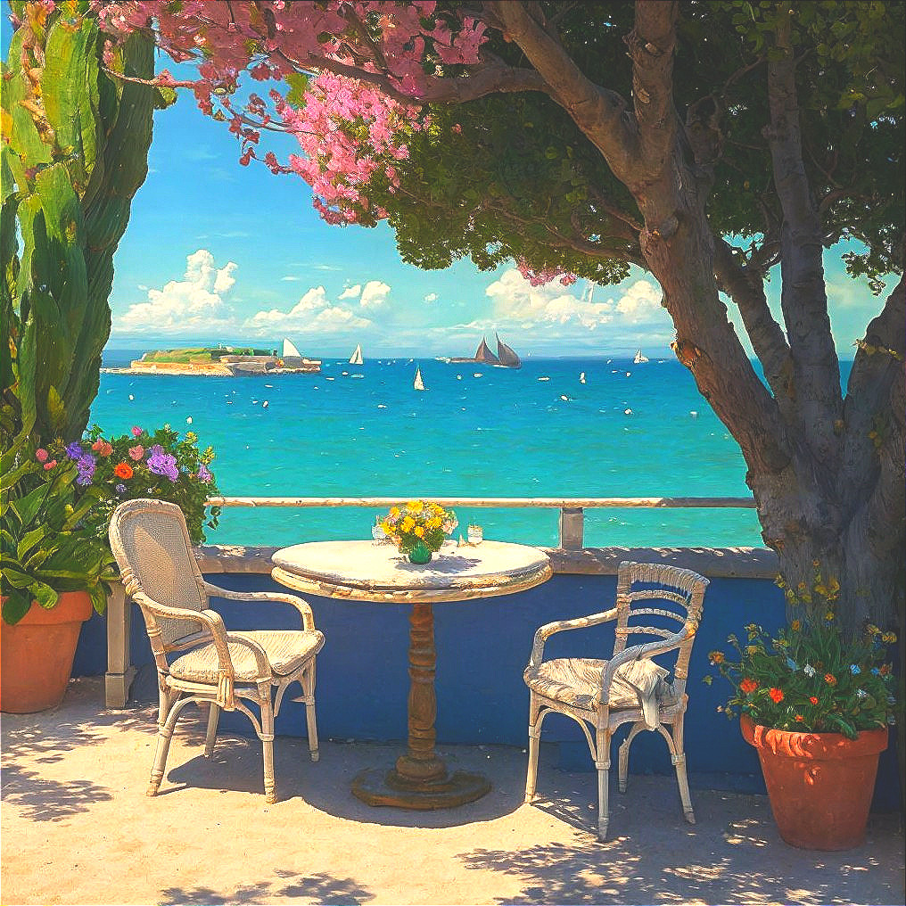 Charming Coastal Café with Scenic Sea View