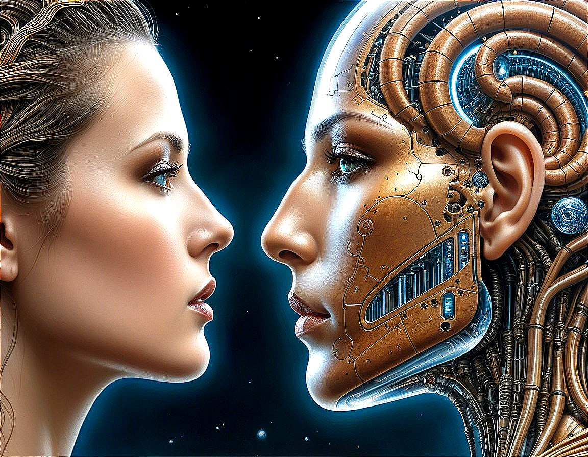 Profile Comparison of Woman and Humanoid Robot