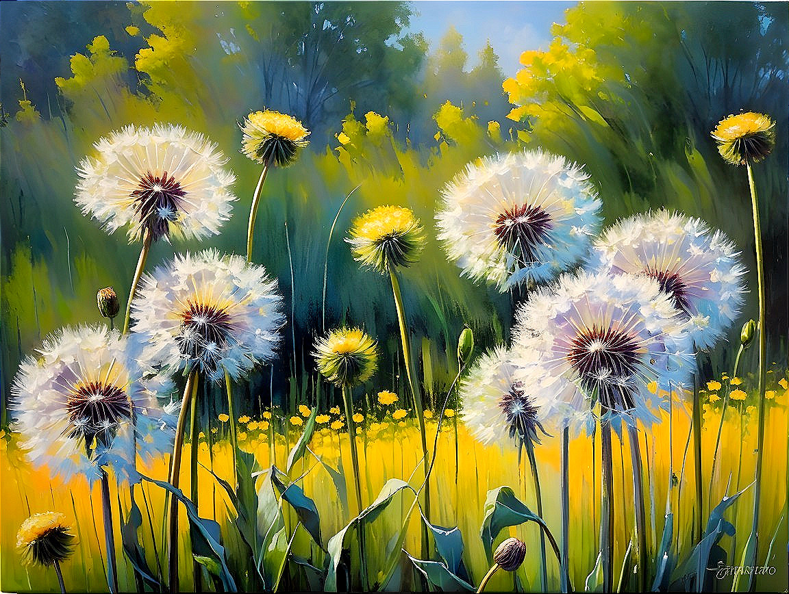 Vibrant Landscape of Dandelions and Golden Blooms