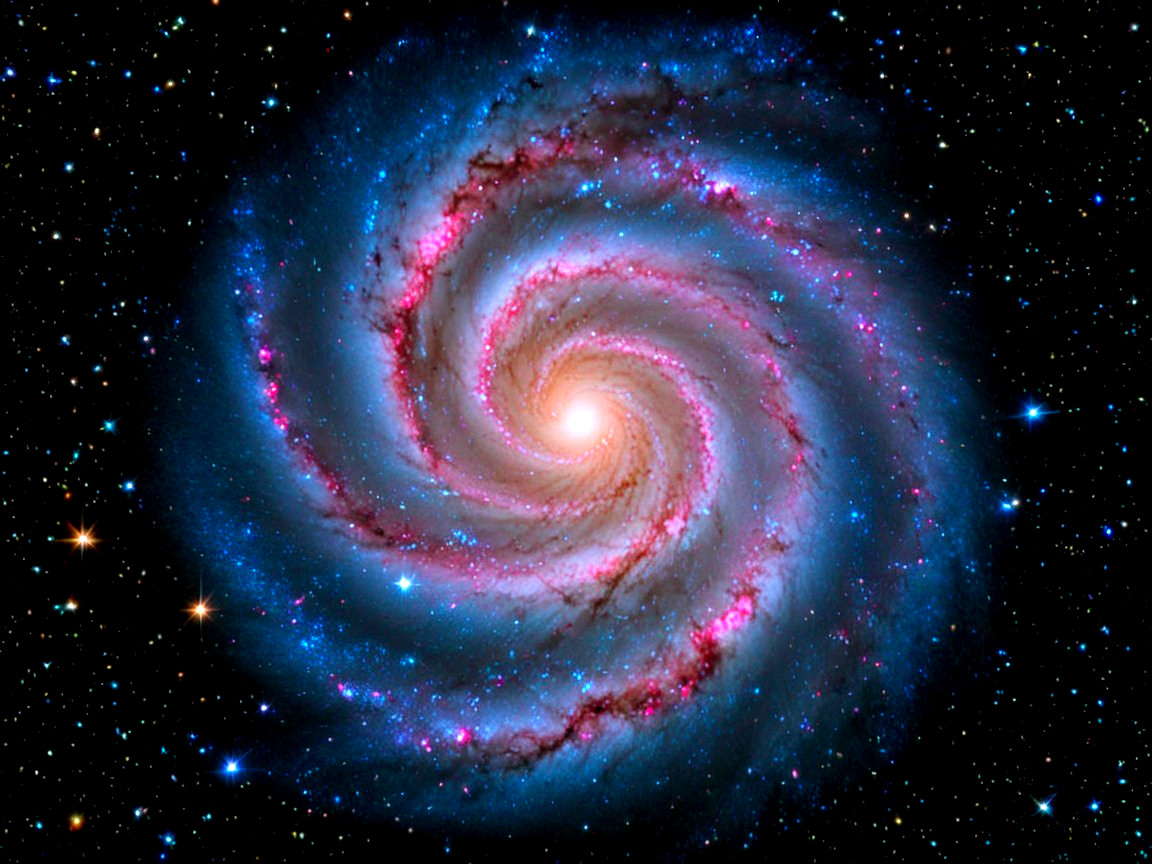 Stunning Spiral Galaxy with Luminous Arms and Core