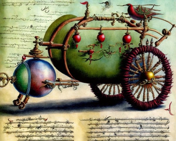 Whimsical Steam-Powered Conceptual Vehicle Design