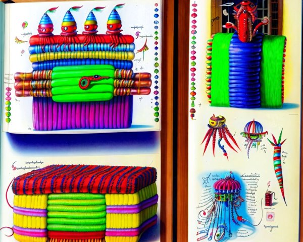 Colorful Whimsical Illustrations of Fantastical Creatures