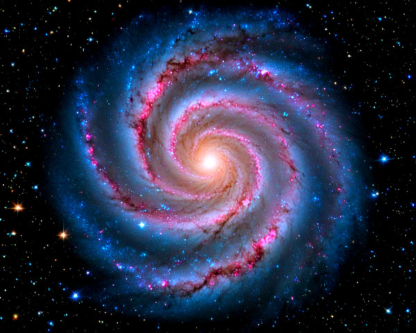 Stunning Spiral Galaxy with Luminous Arms and Core