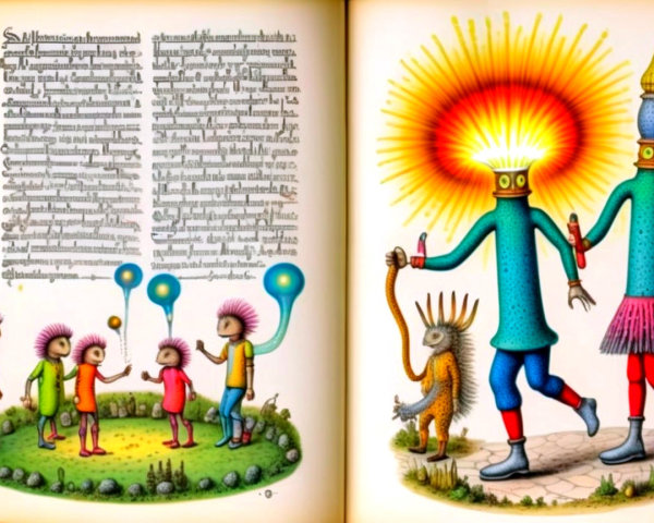 Whimsical Illustration from a Fantastical Book