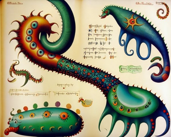 Colorful Illustrations of Fantastical Sea Creatures