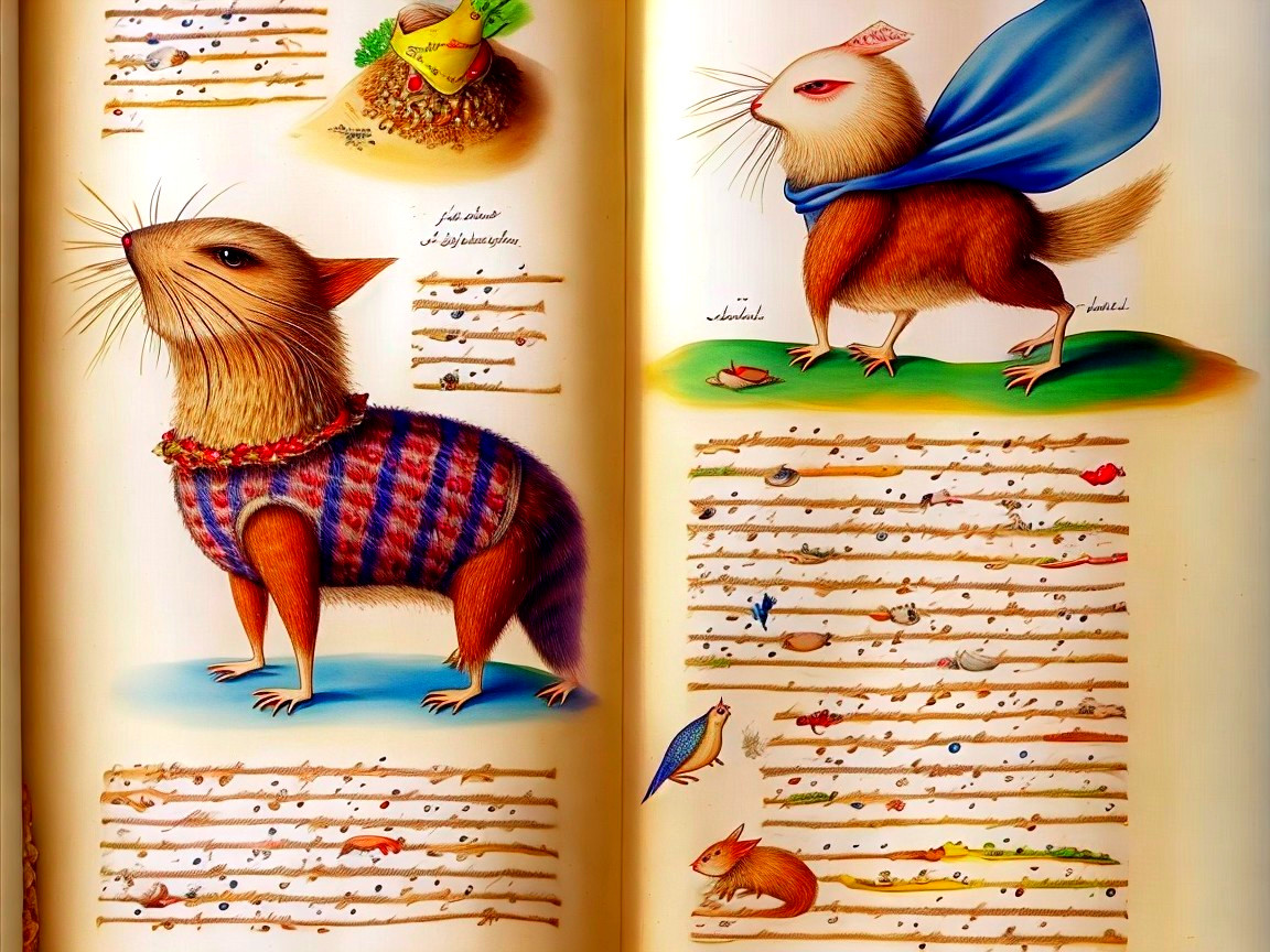 Whimsical Illustrations of Anthropomorphic Animals