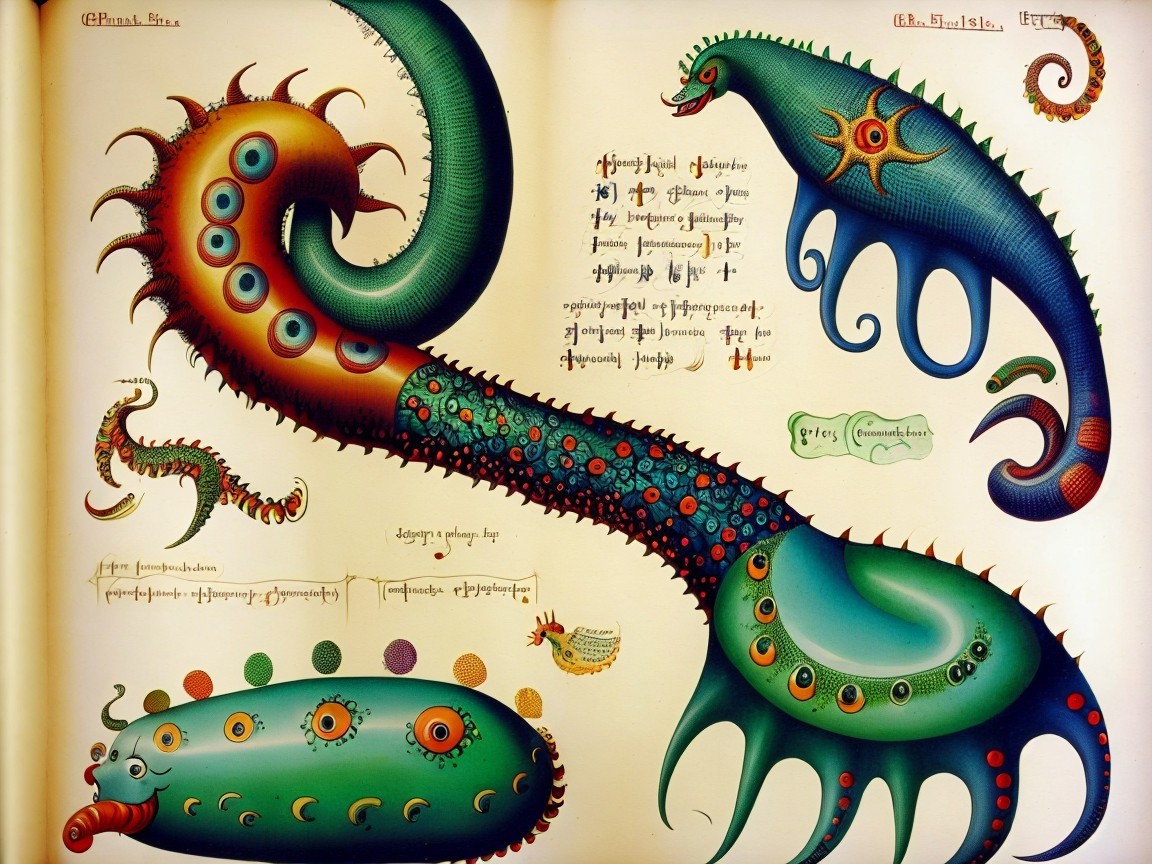 Colorful Illustrations of Fantastical Sea Creatures