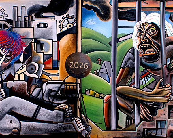 Contrasting Themes of Confinement and Freedom in Art