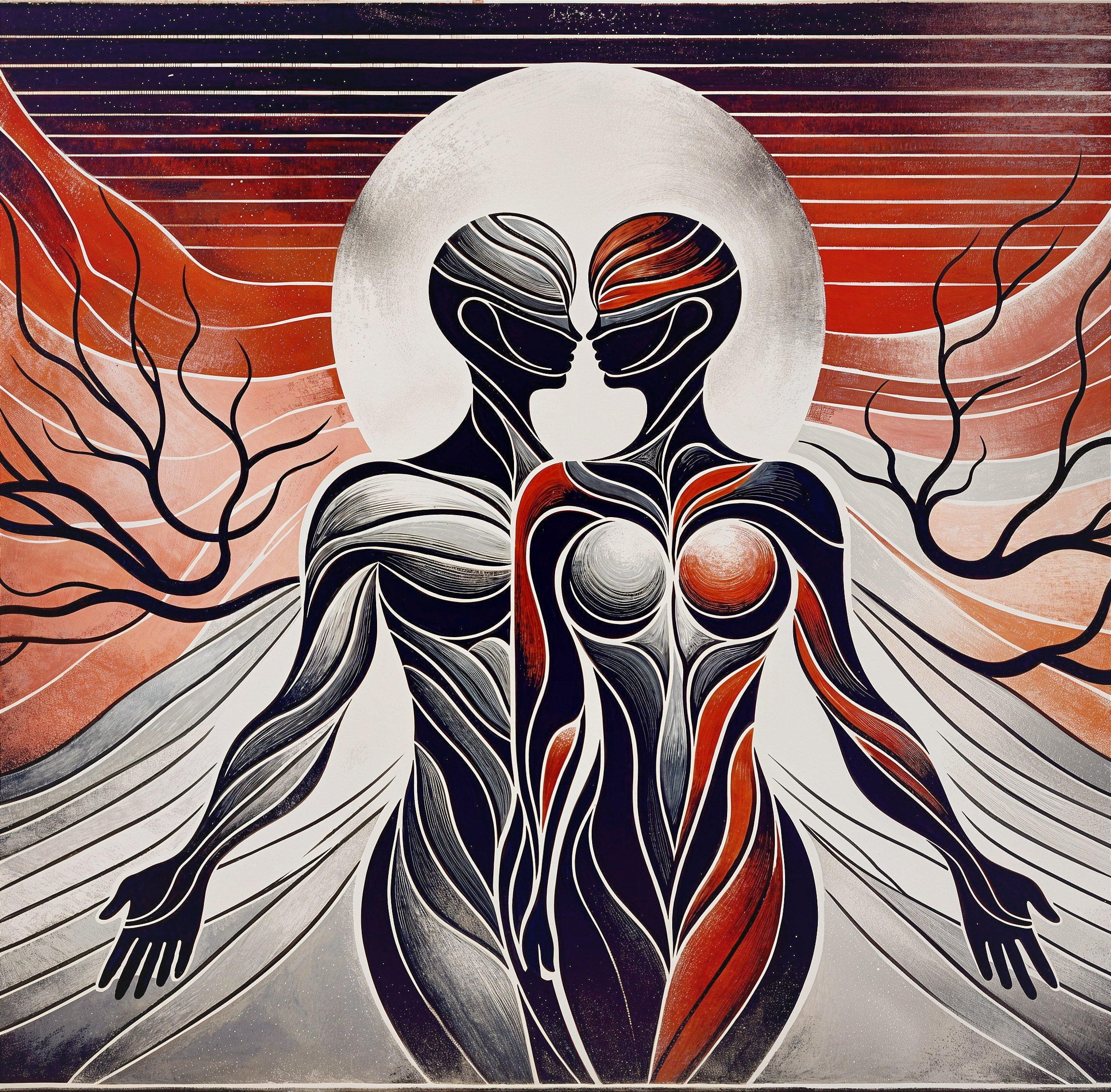 Abstract Figures in Unity with Flowing Lines and Colors