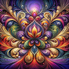 Vibrant Abstract Artwork with Colorful Patterns