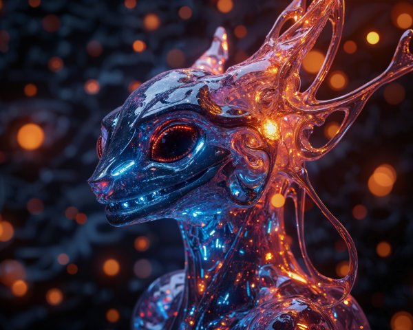 Translucent Color-Shifting Fantastical Creature Description