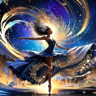 Elegant Dance Performance at a Colorful Festival