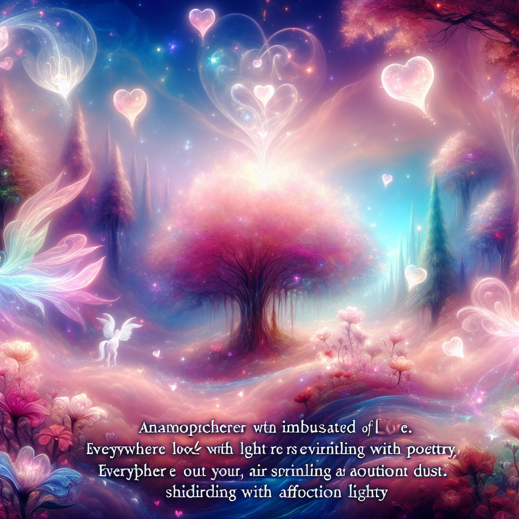 Whimsical Landscape with Unicorn and Ethereal Butterflies