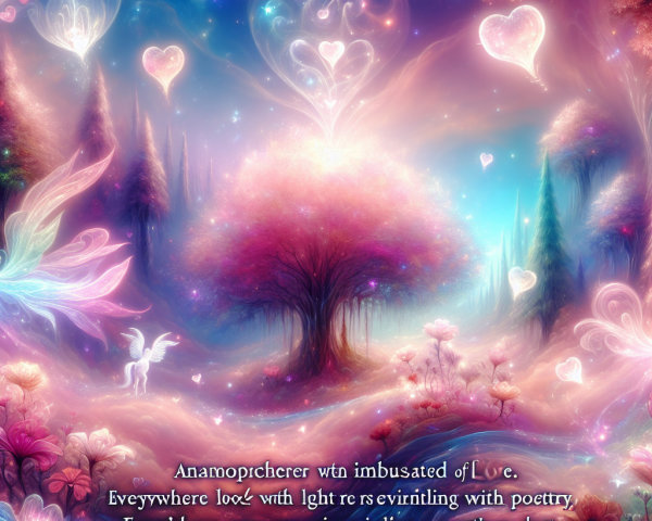 Whimsical Landscape with Unicorn and Ethereal Butterflies