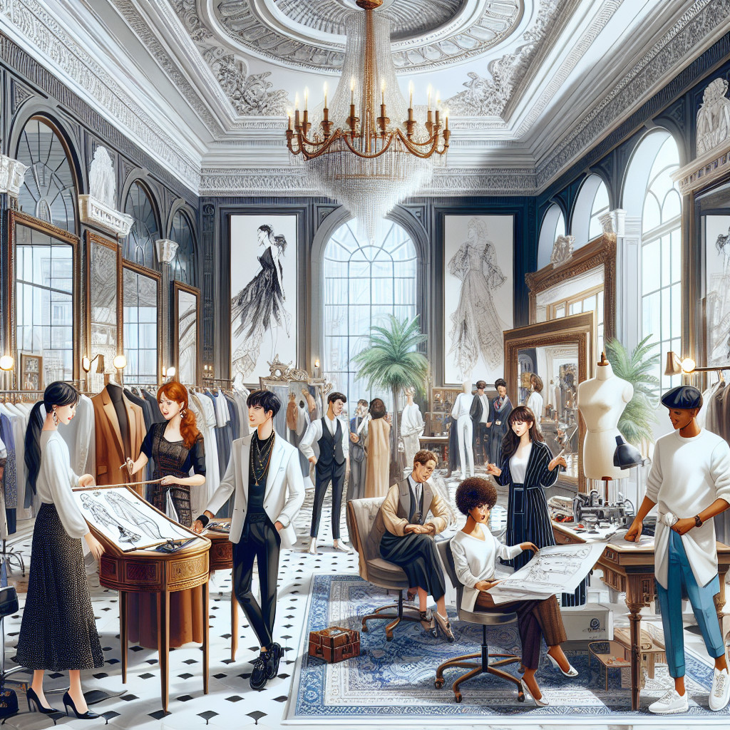 Elegant Fashion Design Studio with Lavish Decor