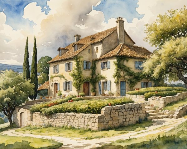 Charming Countryside House Surrounded by Nature