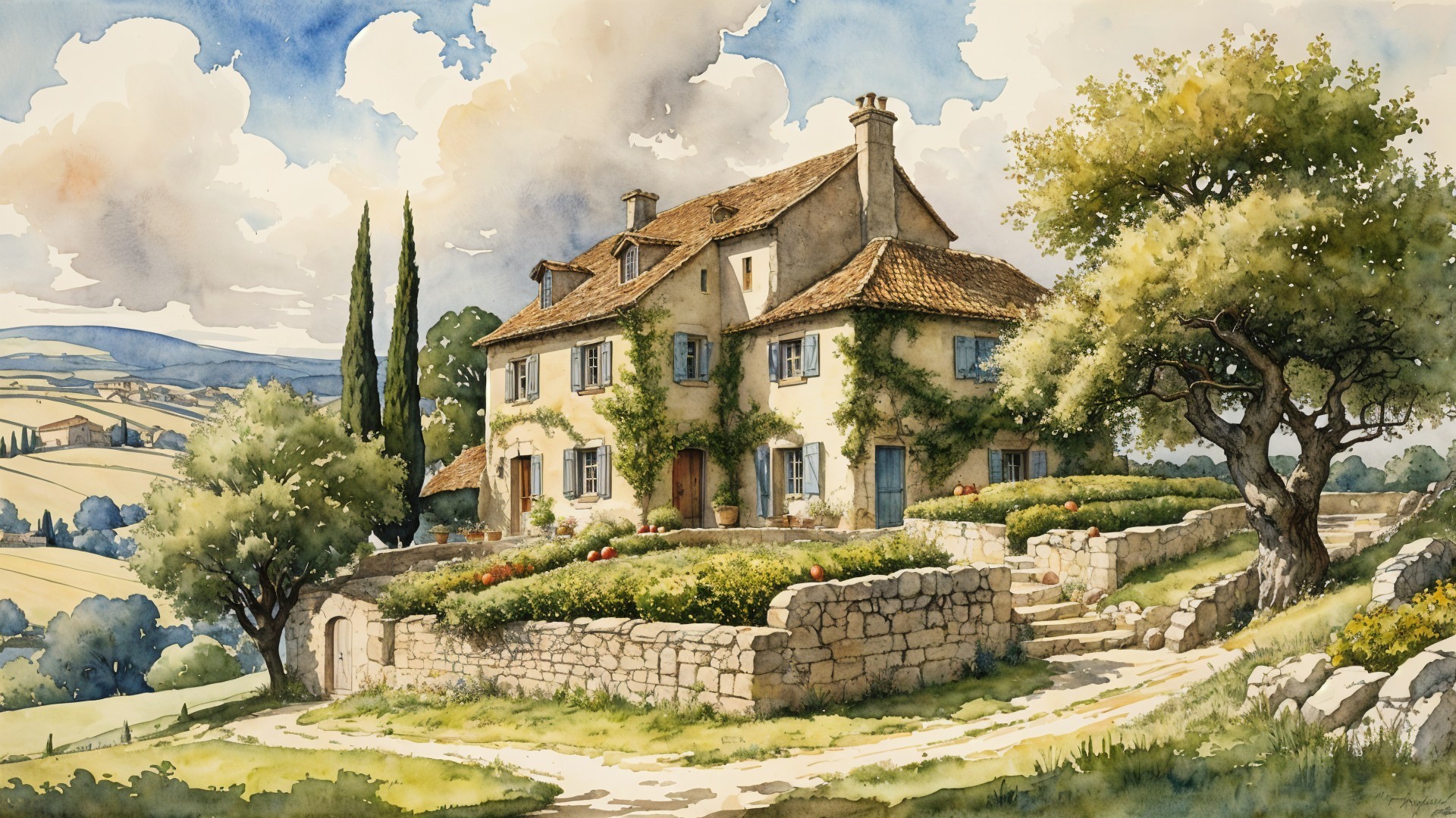 Charming Countryside House Surrounded by Nature