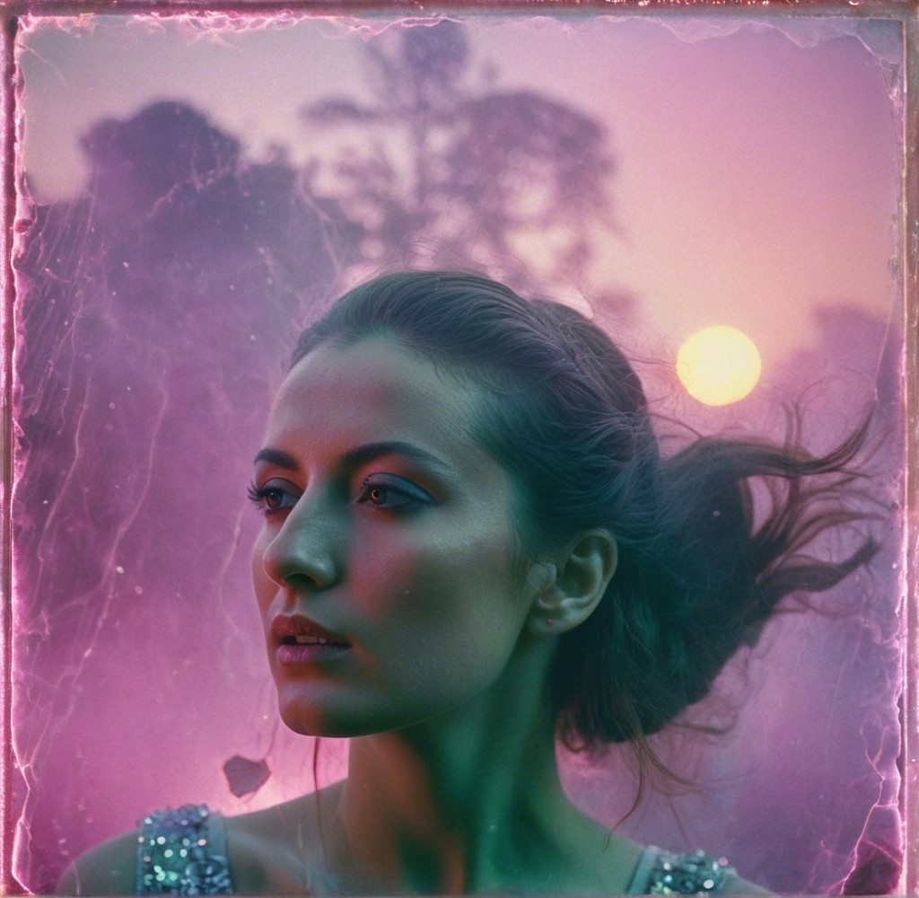 Serene Portrait of a Woman in Dreamy Atmosphere