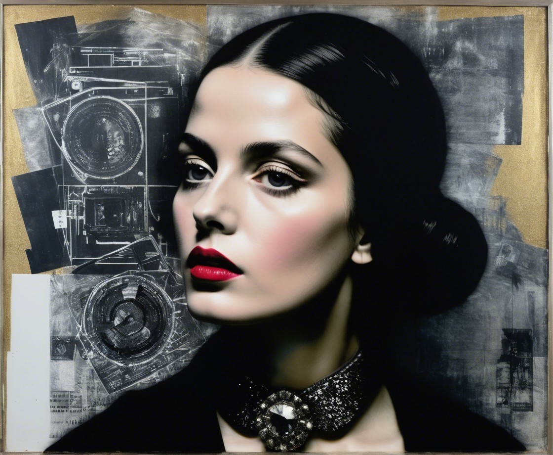 Elegant Portrait of a Woman with Monochromatic Elements