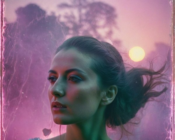 Serene Portrait of a Woman in Dreamy Atmosphere