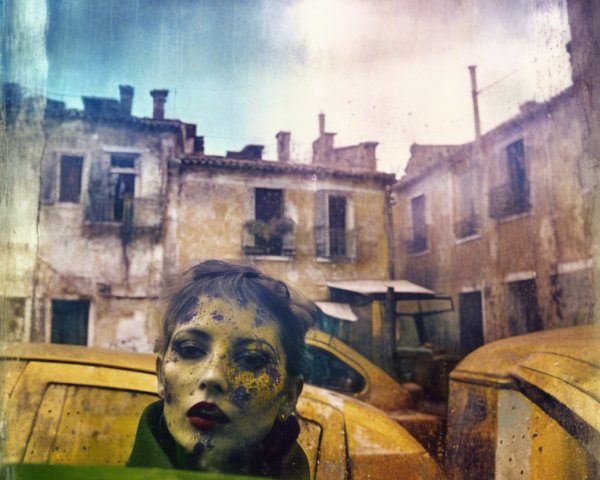 Urban Decay with Colorful Makeup and Aged Vehicles