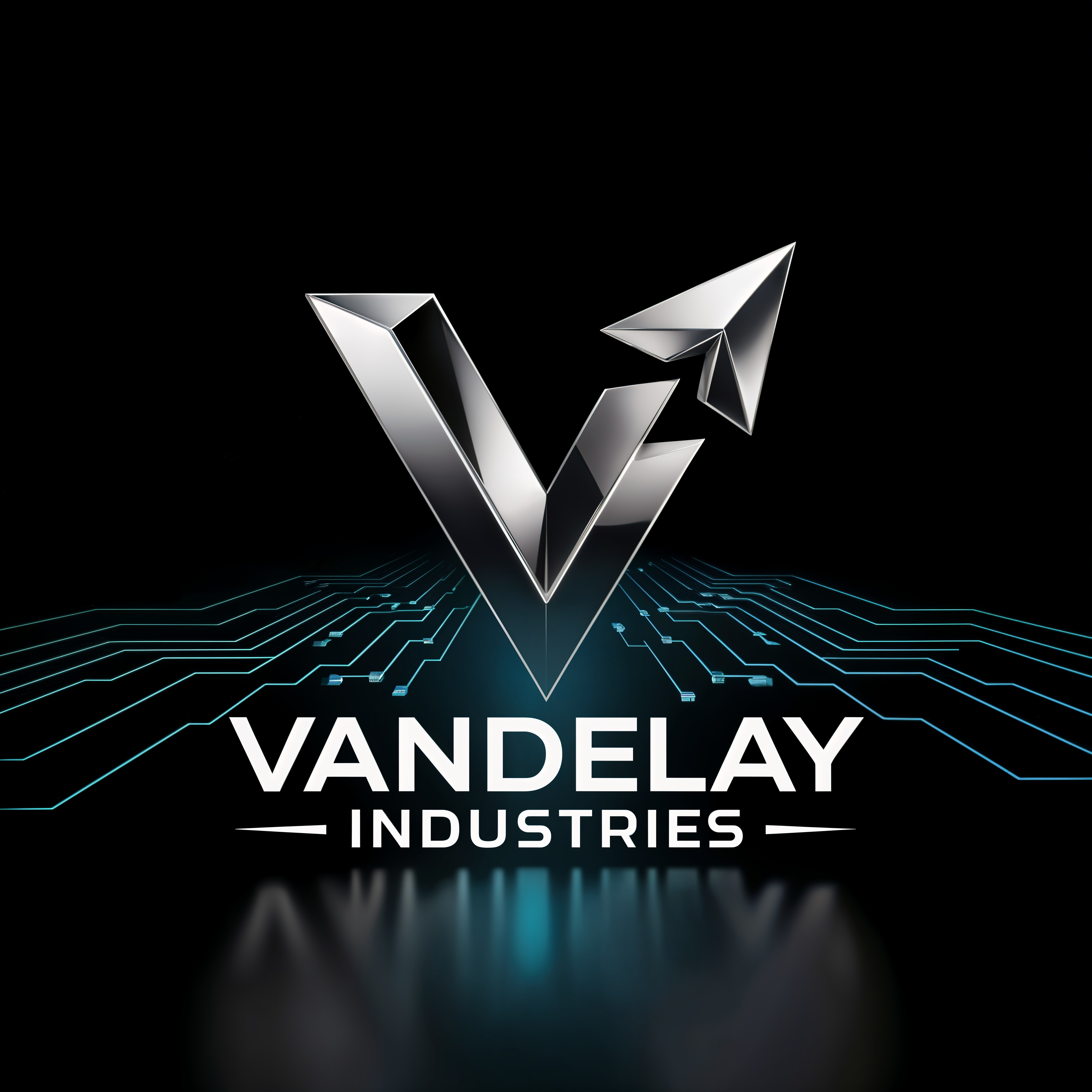 Modern logo design for Vandelay Industries in black