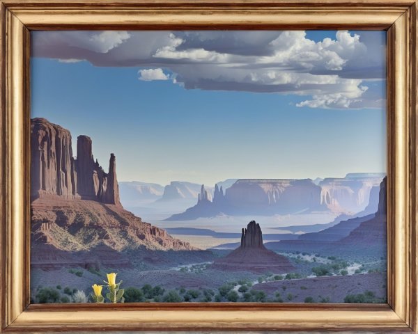 Monument Valley Landscape with Red Rock Formations