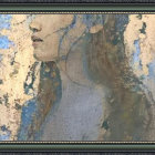 Young Woman in Blue Gown at Holiday Celebration